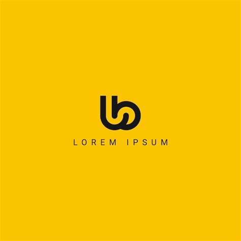 Premium Vector Abstract Ub Bu Letter Simple Minimal Style Business