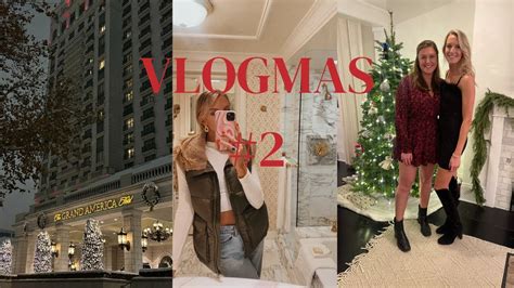 Vlogmas 2 Christmas Party Staycation At The Grand America Youtube