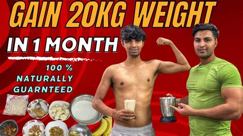 How To Gain Weight Fast Gain 20kg Weight In 1 Month Naturally Royal