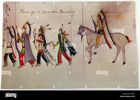 Little Bighorn 1876 Nchief Crazy Horse With Warriors Is Seen Going