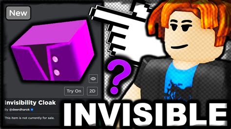 Layered Clothing Invisibility Cloak ROBLOX UGC AVATAR ACCESSORIES