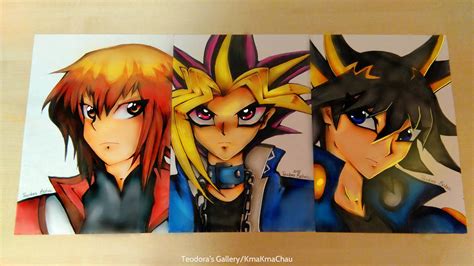 Yu Gi Oh Yami Yugi Jaden Yuki Yusei Fudo By Kmakmachau On Deviantart