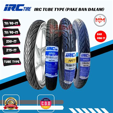 Jual Ban Motor Ring 17 IRC NR 73 Ukuran 70 90 17 80 90 17 Tube Type