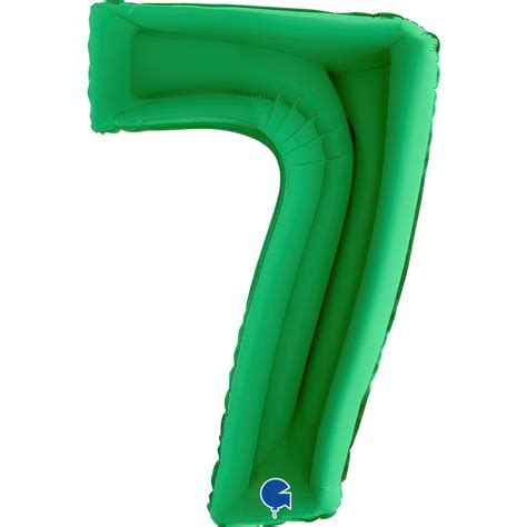 Palloncino Number 7 Green 40inc Verde