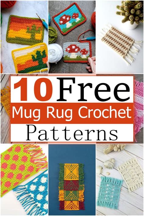 Free Crochet Mug Rug Patterns Diy Crafts