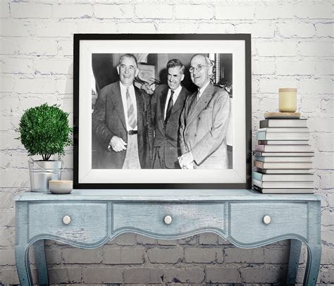 Photo Alben Barkley Henry A Wallace Harry S Truman 1944 Meeting