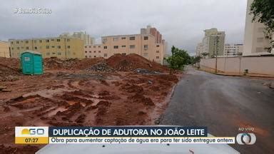 Bom Dia GO BDG mostra situação da obra para aumentar captação de água