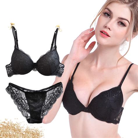 Ladies Secret Sexy Lingerie Lace Padded Bra Breast Push Up Women Bra