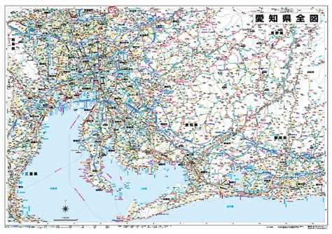 【楽天市場】愛知県全図地図ポスターb1判【2018年最新版！】表面ビニールコーティング加工※水性ペンが使えます：地図の店とうぶんしゃ