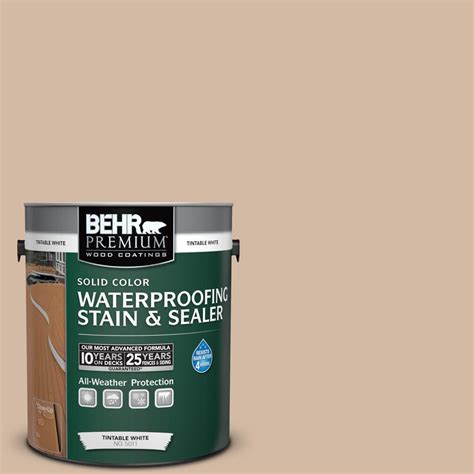 Behr Premium 1 Gal 290e 3 Classic Taupe Solid Color Waterproofing