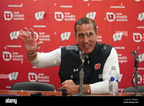 Luke fickell wisconsin hi-res stock photography and images - Alamy