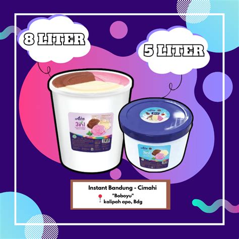 Jual Es Krim Ember Aice Liter Liter Ice Cream Aice Es Krim Ember