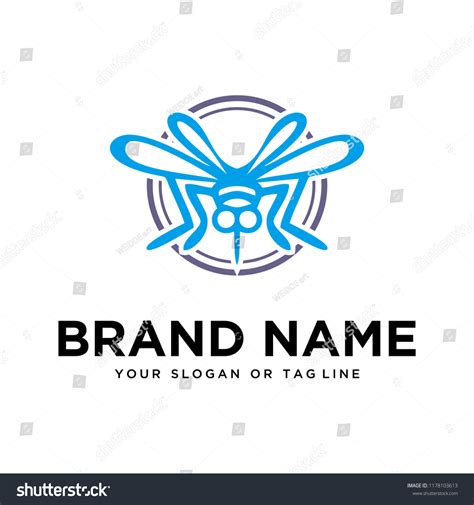 Logo Design Mosquito Vector Template Stock Vector (Royalty Free) 1178103613 | Shutterstock