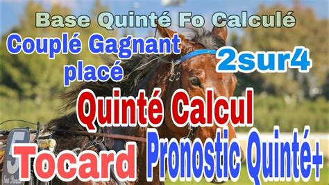 Base Quint Fo Calcul Pronostic Pmu Quint Youtube