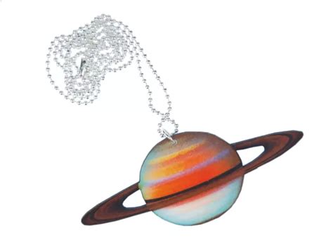 Plan Tes Cha Ne Saturn Collier Miniblings Cm Syst Me Solaire