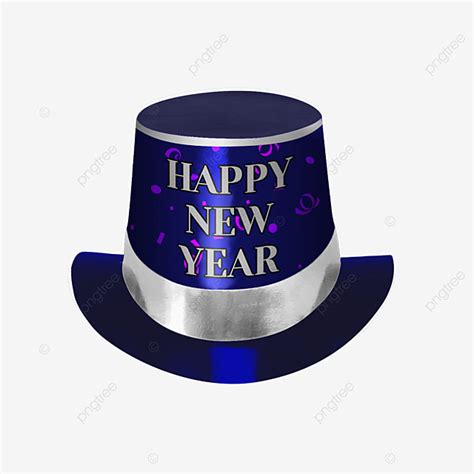 New Years Hat Png Image Blue New Year Party Hat Holiday New Year