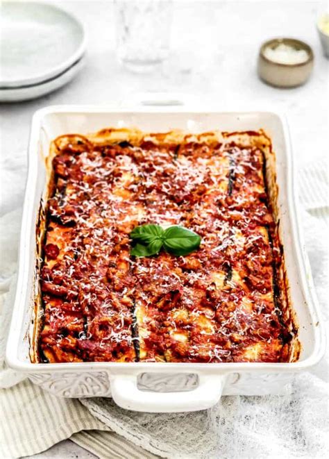 Ground Turkey Zucchini Lasagna Recipe Low Carb Haute Healthy Living