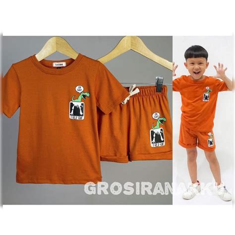 Jual Setelan Baju Harian Anak Laki Laki Kaos Oblong Anak Cowok Kenzoo