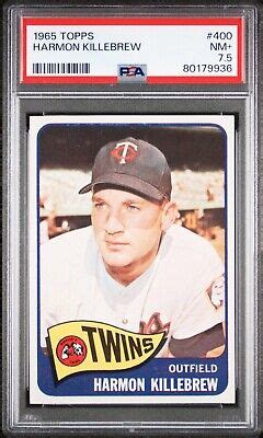 Harmon Killebrew Topps Psa Minnesota Twins Ebay