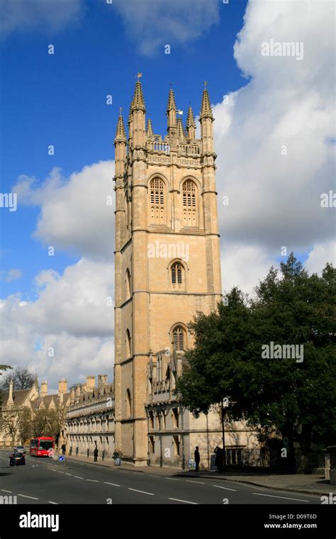 Magdalen College Tower Oxford Oxfordshire England Uk Stock Photo Alamy