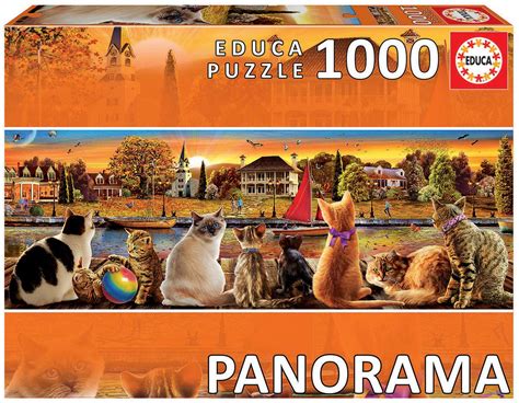 Puzzle Chats Sur La Jetée Educa 18001 1000 Pièces Puzzles Chats