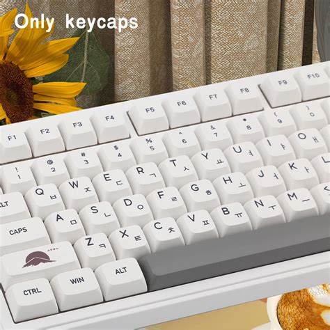 Pbt Keycaps Tu Lar Xda Profili Ngilizce Korece Keycap Boya S