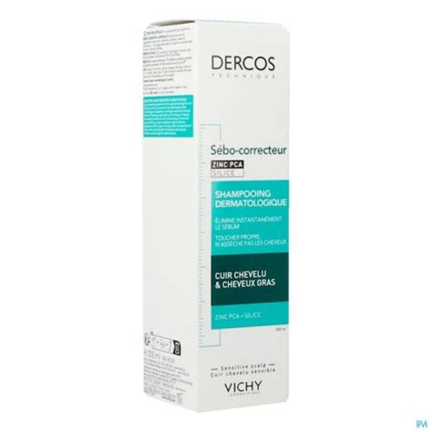 Vichy Dercos Shampooing S Bo Correcteur Cheveux Gras Ml