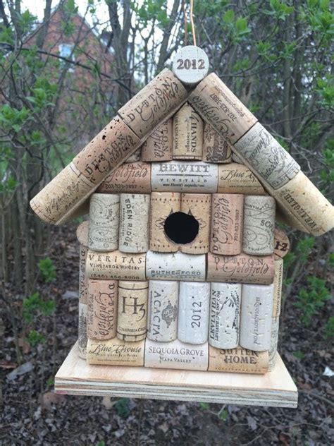 WINE CORK BIRDHOUSE Wine Cork Birdhouse Bird Houses Backyard Birds