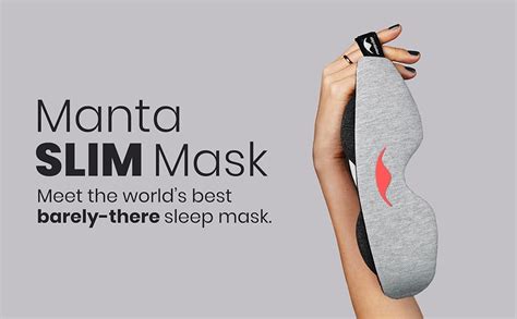 Amazon.com: Manta Slim Sleep Mask - Ultra-Lightweight Blackout Eye Mask, Slim Comfort Design ...