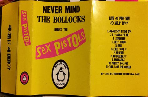God Save The Sex Pistols Pingvin Club Oslo Norway 20th July 1977 Cassette Bootleg