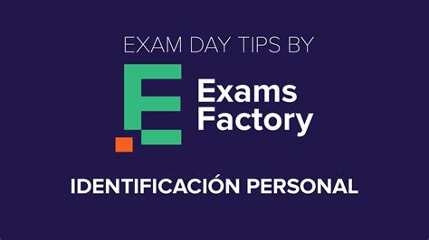 Exams Factory Identificaci N Personal Youtube