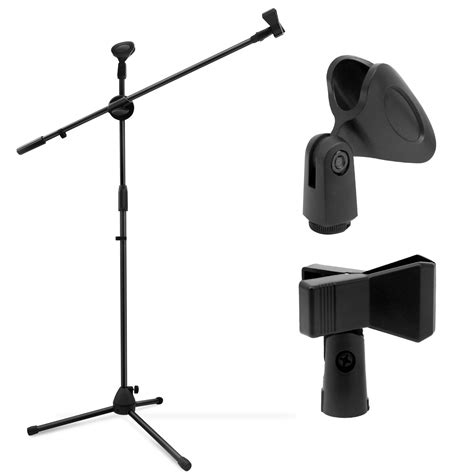 Buy Microphone Stand Ohuhu Tripod Mic Stand Boom With Mic Clips