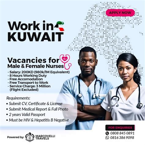 Work In Kuwait Male Female Nurses Jobs Vacancies Nigeria