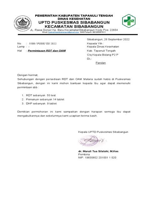 Permintaan Obat Malaria Pdf