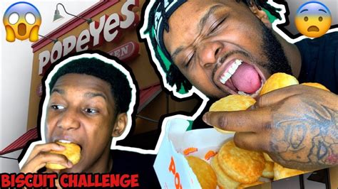 Super Dry Popeyes Biscuits Challenge🔥 Youtube