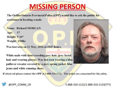 Orillia Opp Asks For Public Help In Finding Missing Man My Muskoka Now