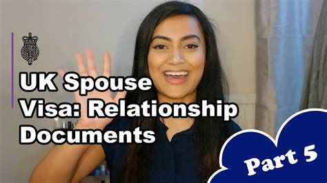 Uk Spouse Visa Part Relationship Documents Youtube