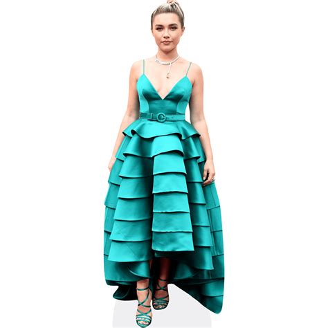 Florence Pugh Green Dress Mini Cardboard Cutout Standee