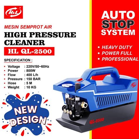 Jual Hl Ql High Pressure Jet Cleaner Mesin Semprot Air Shopee