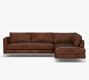 Jake Leather Return Bumper Sectional Pottery Barn