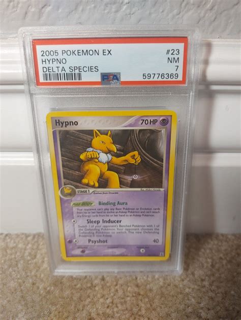 Psa 7 Nm 2005 Pokemon Ex Delta Species Set Hypno Card 23113 Ebay