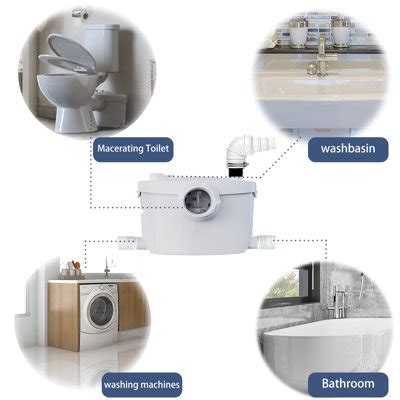 Superflo Macerating Toilet System Powerful Durable Upflush Toilet