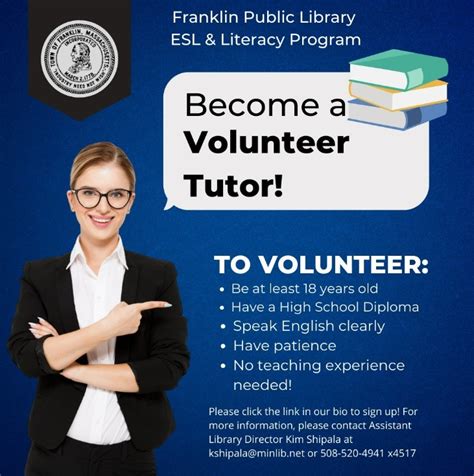 Franklin Matters Volunteer Tutors Are Needed For The Franklin Public