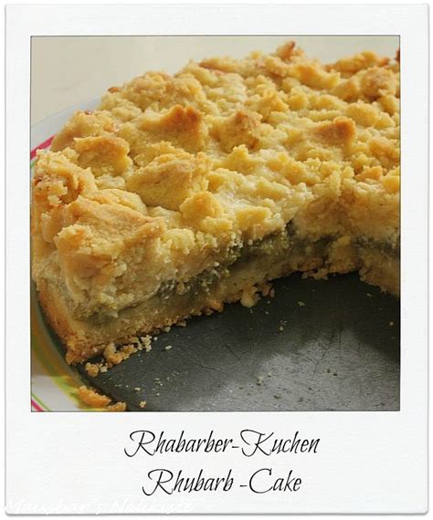 Mausbär´s Nähkiste Rhubarb Cake Rhabarber Kuchen