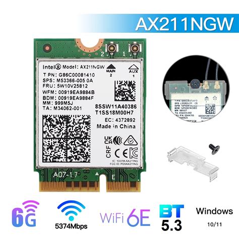 Jual Wifi 6e Card Wireless 6 Intel Ax211 Bt 53 Ngff Cnvi Ax211ngw M2 Shopee Indonesia