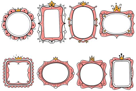 Pink Princess Frame Png