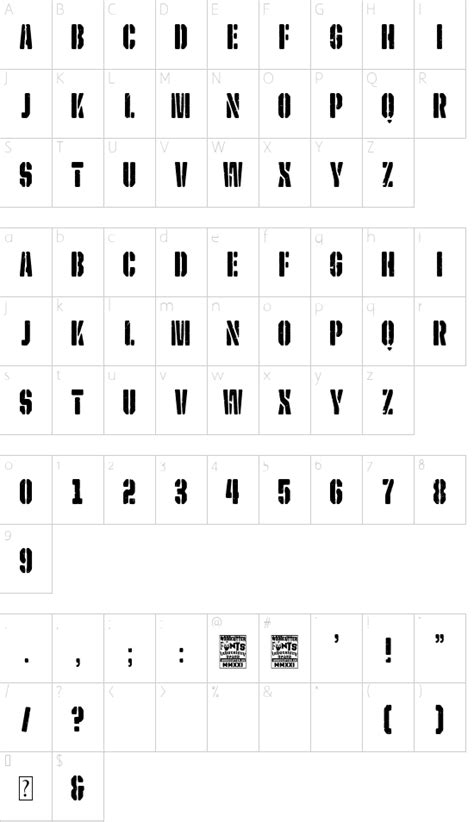 Military Poster font details - Font2s.com