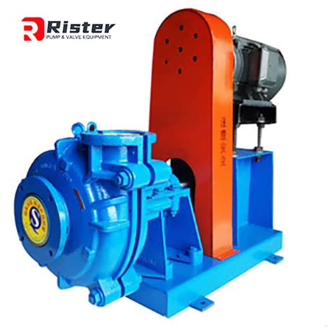 Electric Motor Belt Drive Horizontal Centrifugal Rubber Metal Lined