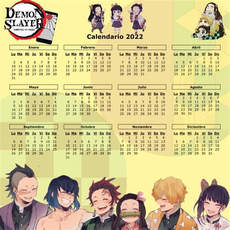 Demon Slayer Calendar 2024 Web This 2024 Demon Slayer Wall Calendar