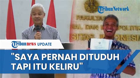 Beri Kuliah Kebangsaan Di FISIP UI Ganjar Saya Dituduh Datang Di